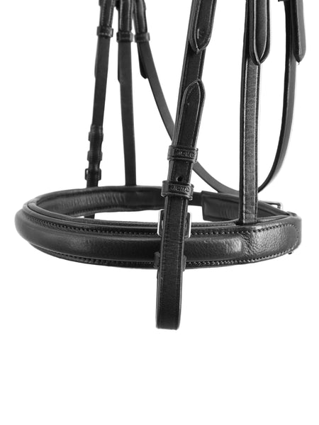 Kieffer Sue Ultrasoft Snaffle Bridle, Raised Leather Browband