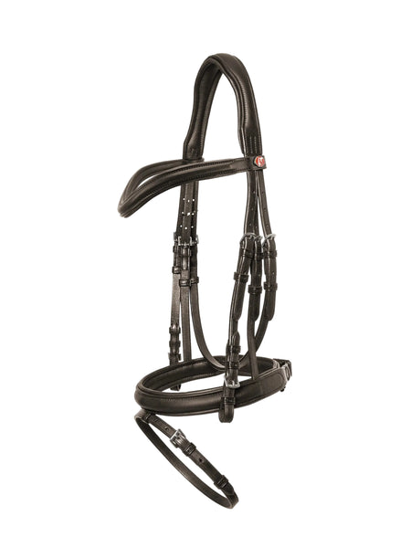 Kieffer Haflinger Ultrasoft Snaffle Bridle, Raised Browband