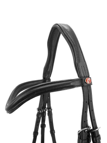 Kieffer Haflinger Ultrasoft Snaffle Bridle, Raised Browband