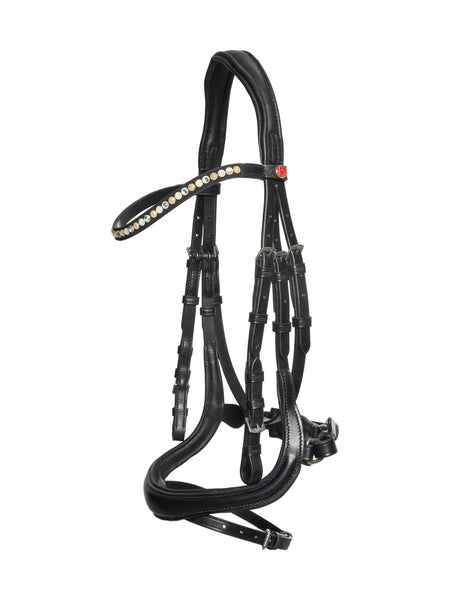 Kieffer Ilona Snaffle Bridle, light Swarovski® Crystals