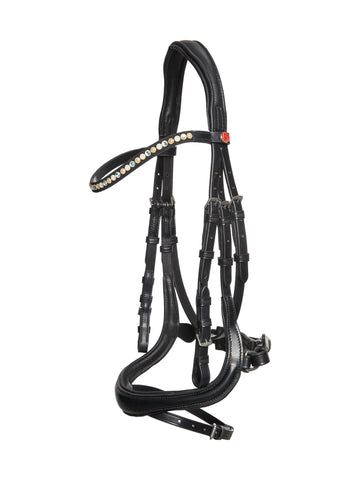 Kieffer Ilona Snaffle Bridle, light Swarovski® Crystals