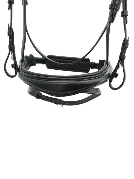 Kieffer Perseus Snaffle Bridle Flash, raised leather browband