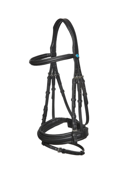 Kieffer Essentials Lara Snaffle Bridle, Raised Leather Browband