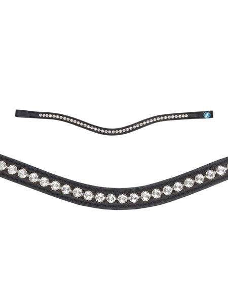 Kieffer Essentials Lara Snaffle Bridle, Crystal Browband