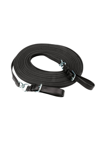 Kieffer Double Lunge Line, 16M, Black/Chrome