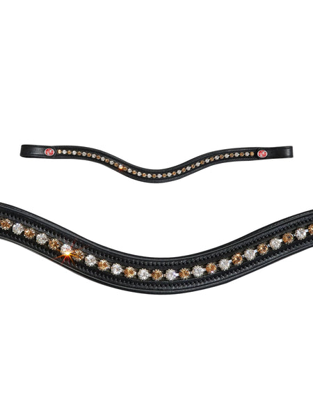 Kieffer Flexiloop Gold Crystal Browband