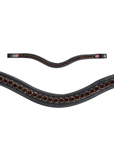 Kiffer FlexiLoop Brown Large Crystals Browband