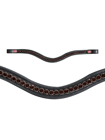 Kiffer FlexiLoop Brown Large Crystals Browband