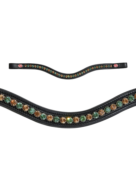 Kieffer Flexiloop Large Forest + Golden Crystals Browband