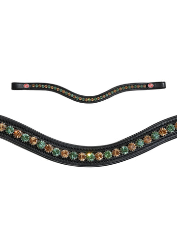 Kieffer Flexiloop Large Forest + Golden Crystals Browband