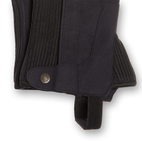 Kieffer Rhinestone Suede Mini Chaps